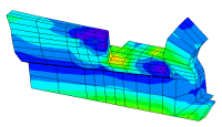 Part model of knee casting