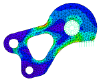 Drive link showing automatic meshing