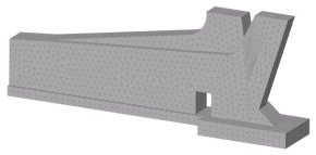 3D solid modelling of pylon base