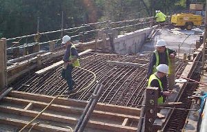 Preparation for casting saddle slabs