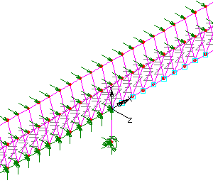 Exploded isometric view showing embankment support and first span