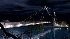 Lockmeadow footbridge - Image by Chris Wilkinson Architects