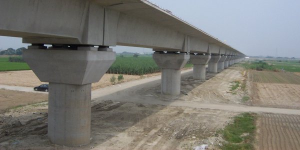 Viaduct structure on Taiwan High Speed Railway