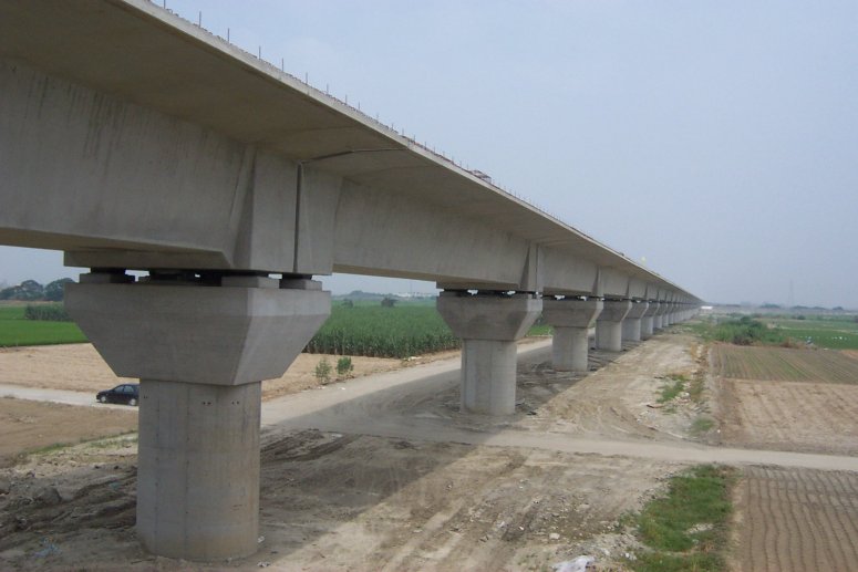 Viaduct structure on Taiwan High Speed Railway