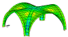 Typical stress contour results