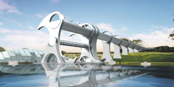 Falkirk Wheel artists impression