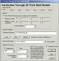 cut section dialog