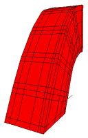 Upper arch model - mesh
