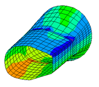 Stresses in 7th composite layer at base of wingsail