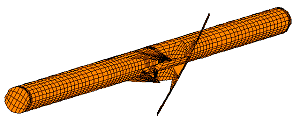 LUSAS model of turret