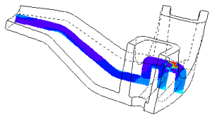 Stresses on mid-part of blade seat