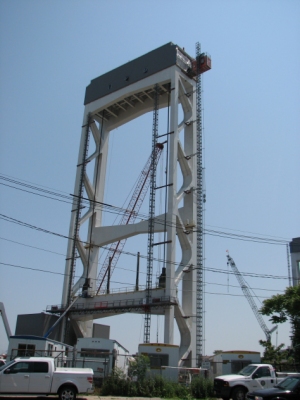 Chelsea Street Bridge : Lifting of counterweight