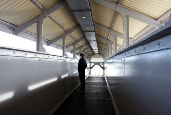 Dawlish station footbridge interior view (Image: First Great Western)