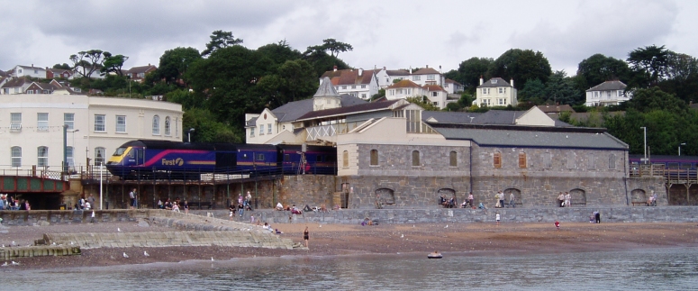 Dawlish Station from the sea