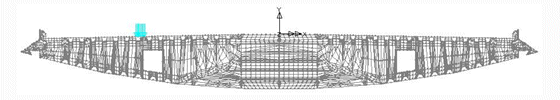 Deck segment cross-section showing typical loading on segment