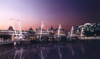 Hungerford Bridge Millennium Project (Photo Copyright Hayes Davidson / Nick Wood)