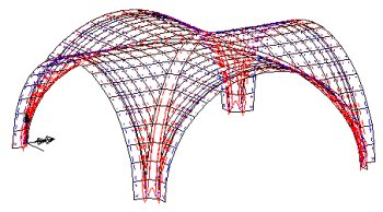 Typical stress vector plot