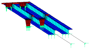 Structural mesh shaded for clarity