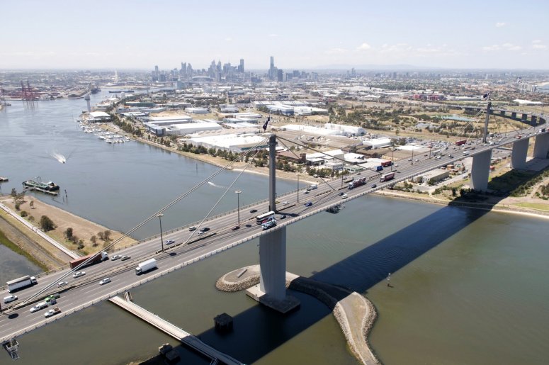 West Gate Bridge prior to the 2011 upgrade