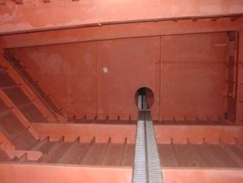 West Gate Bridge: View inside box girder