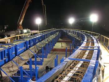 West 7th Street Bridge - casting of arches