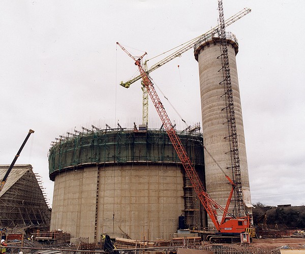 Rugby cement clinker store under construction