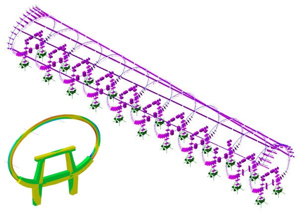 LUSAS modelling of main canopy structure