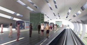 Rendering of inside of station canopy (Image: Perez & Perez)