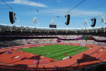 London Olympic stadium as originally constructed.