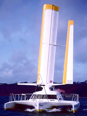 Wingsail yacht