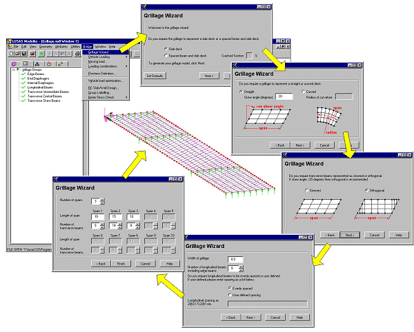 Grillage wizard flow diagram