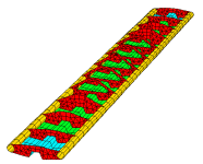 Deck panel beam diaphragm arrangement