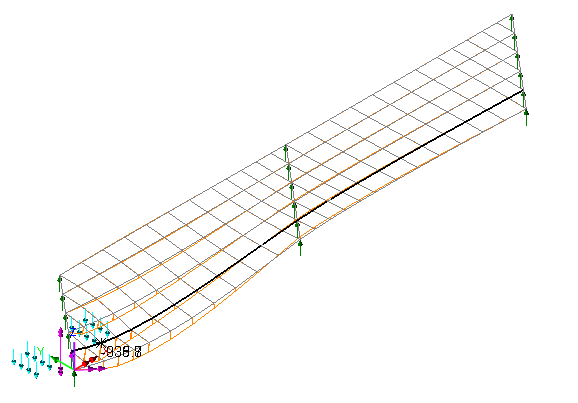 Animation of moving load results (with reduced number of steps)